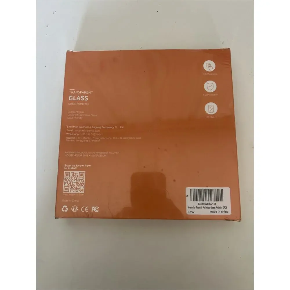 iPhone 15 Pro Privacy Screen Protector, [Auto Dust-Elimination]